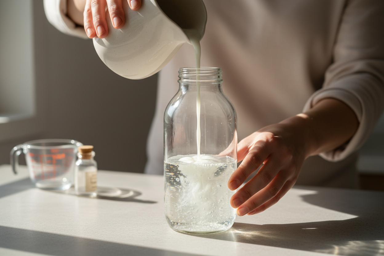 La recette maison à 3 ingrédients pour le bac adoucissant