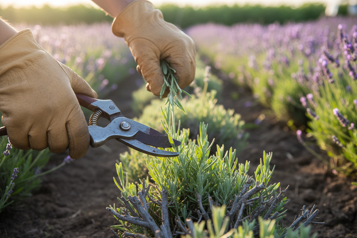 Lavande, romarin et sauge : la limite du vieux bois gris